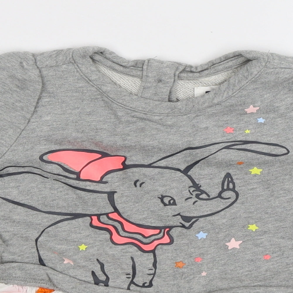 Gap Girls Grey   Fit & Flare  Size 12-18 Months  - Dumbo