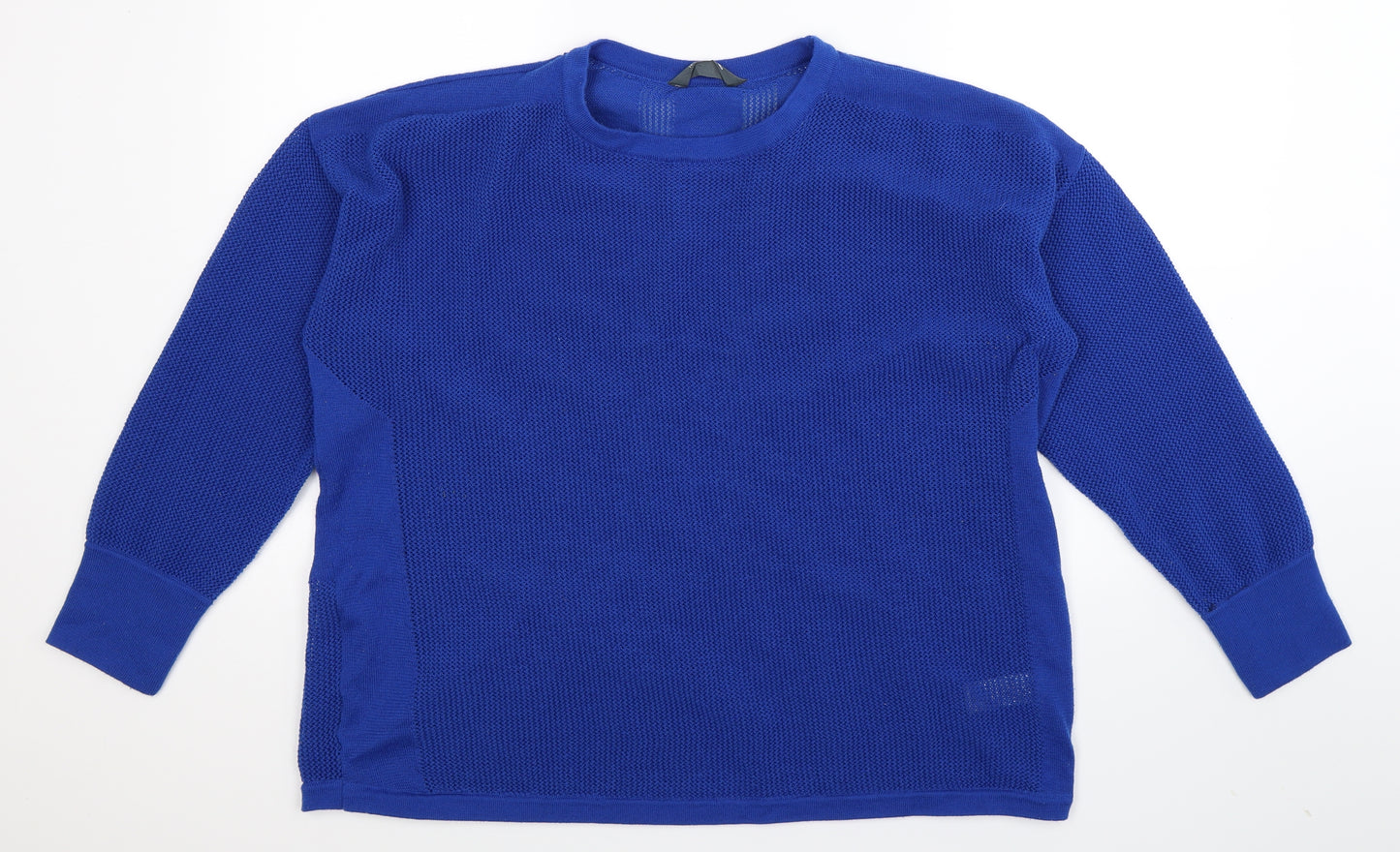 Marks and Spencer Womens Blue  Jersey Pullover Jumper Size 18