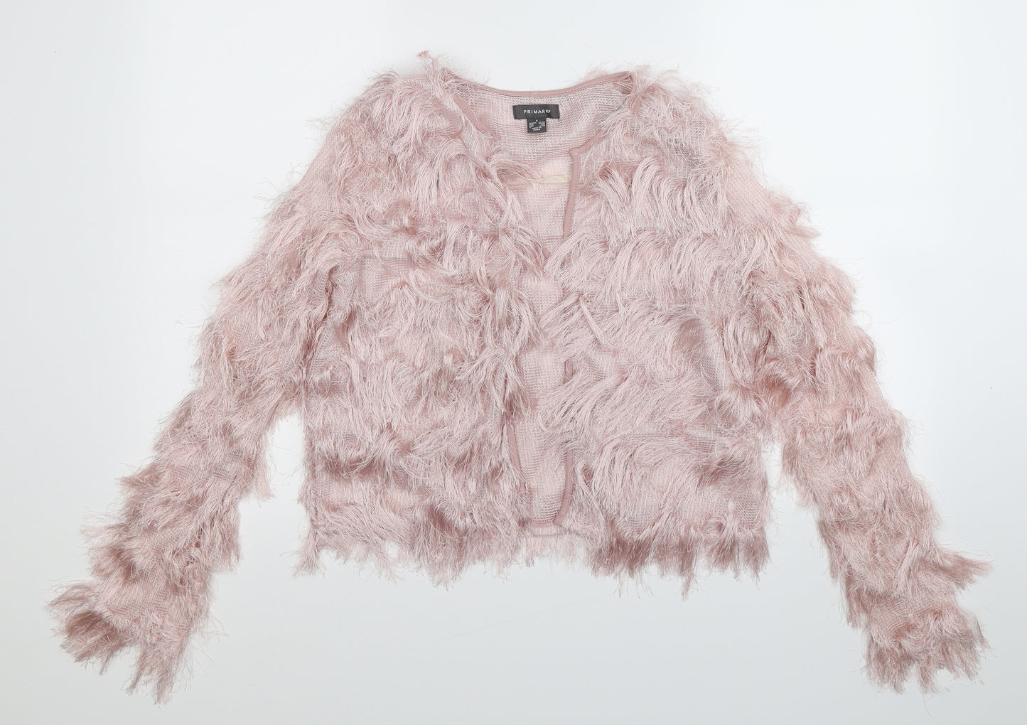 Primark Womens Pink  Knit Cardigan Jumper Size 12