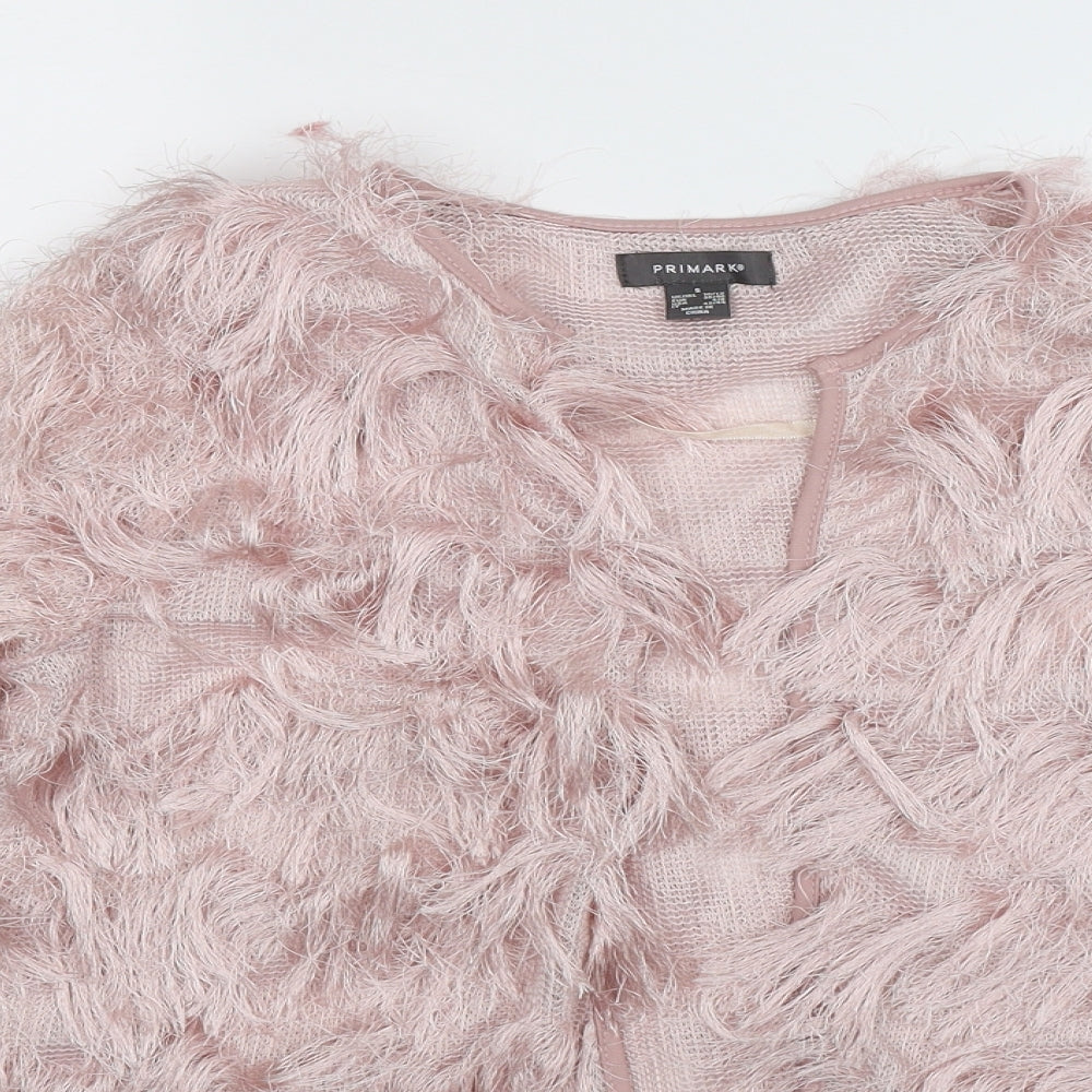 Primark Womens Pink  Knit Cardigan Jumper Size 12