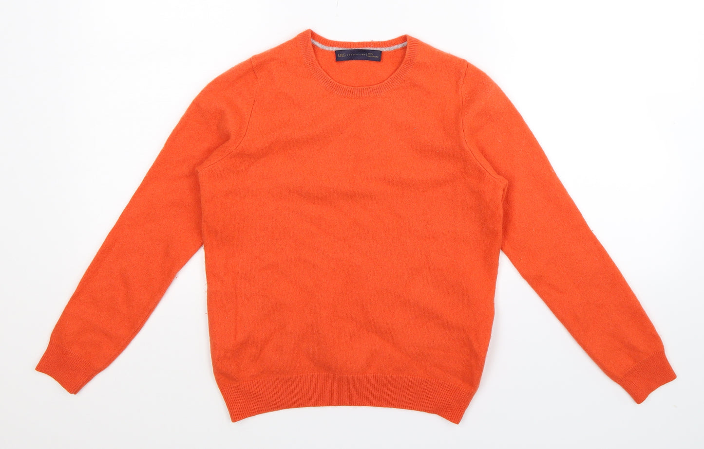 Marks and Spencer Womens Orange  Knit Pullover Jumper Size 10