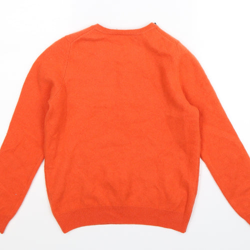 Marks and Spencer Womens Orange  Knit Pullover Jumper Size 10