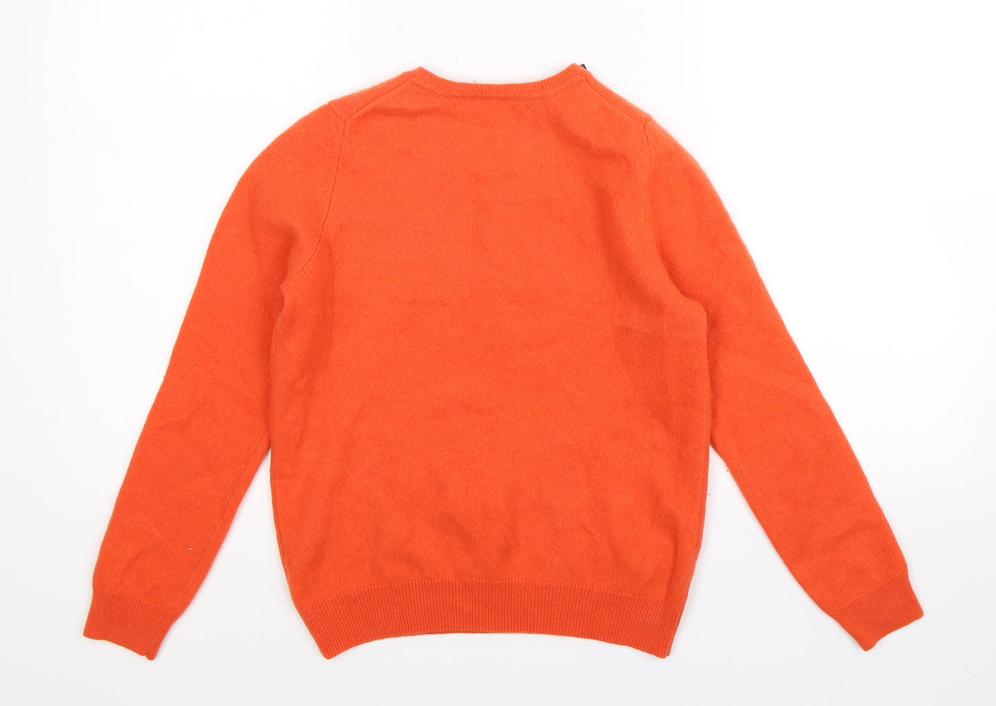 Marks and Spencer Womens Orange  Knit Pullover Jumper Size 10
