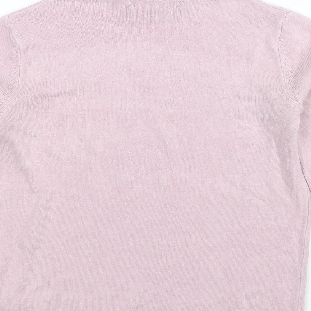 Marks and Spencer Womens Pink  Knit Pullover Jumper Size 6