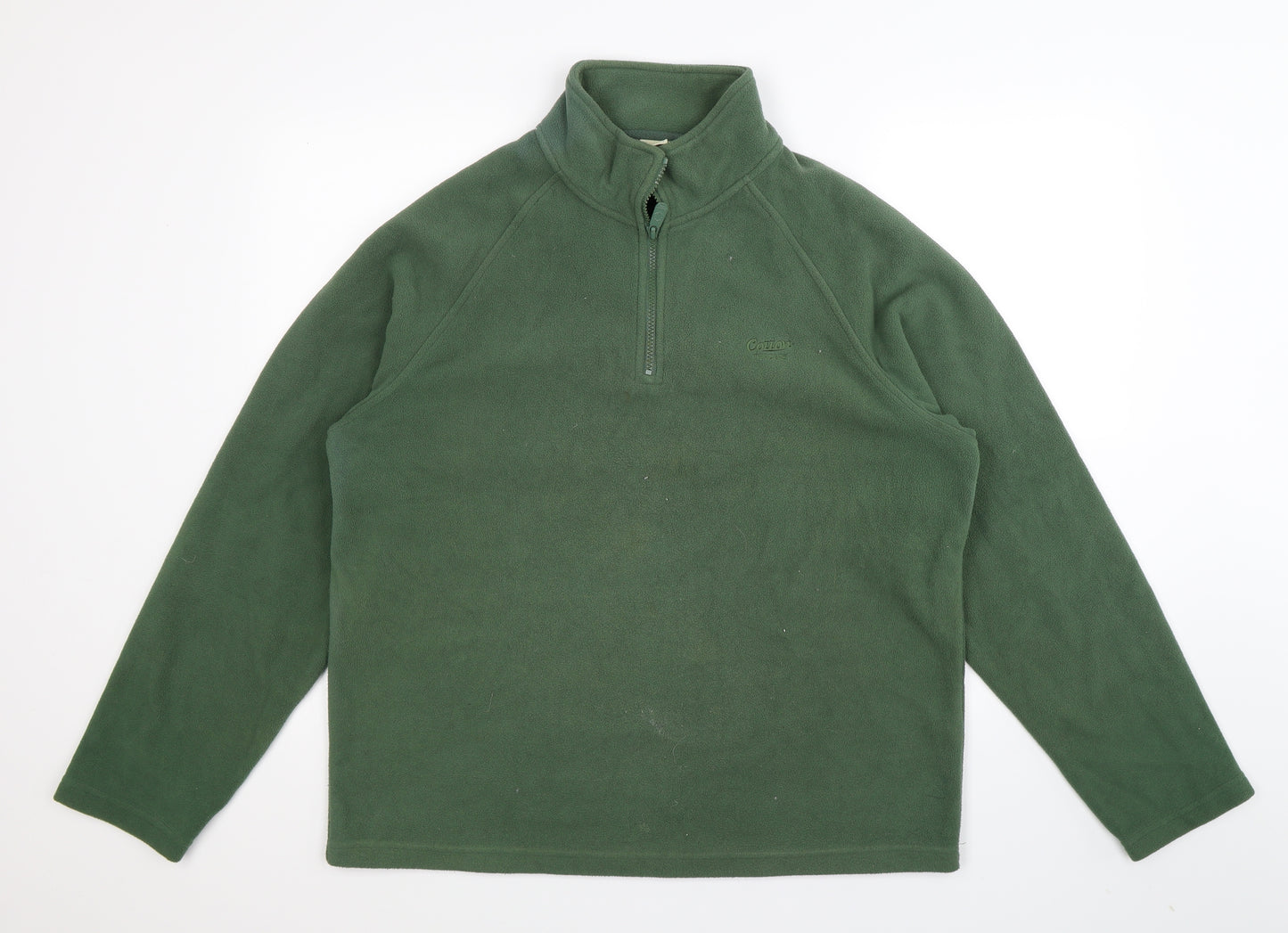 Cotton Traders Mens Green  Fleece Jacket  Size XL