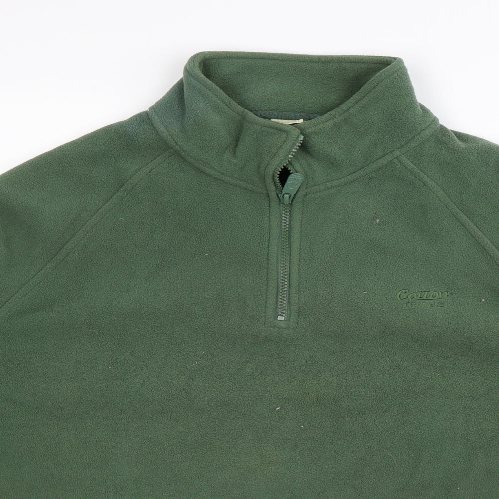 Cotton Traders Mens Green  Fleece Jacket  Size XL