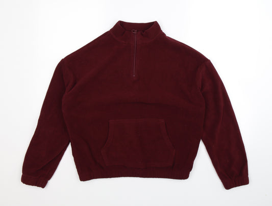 Front view of Select women’s brown fleece jacket, size S