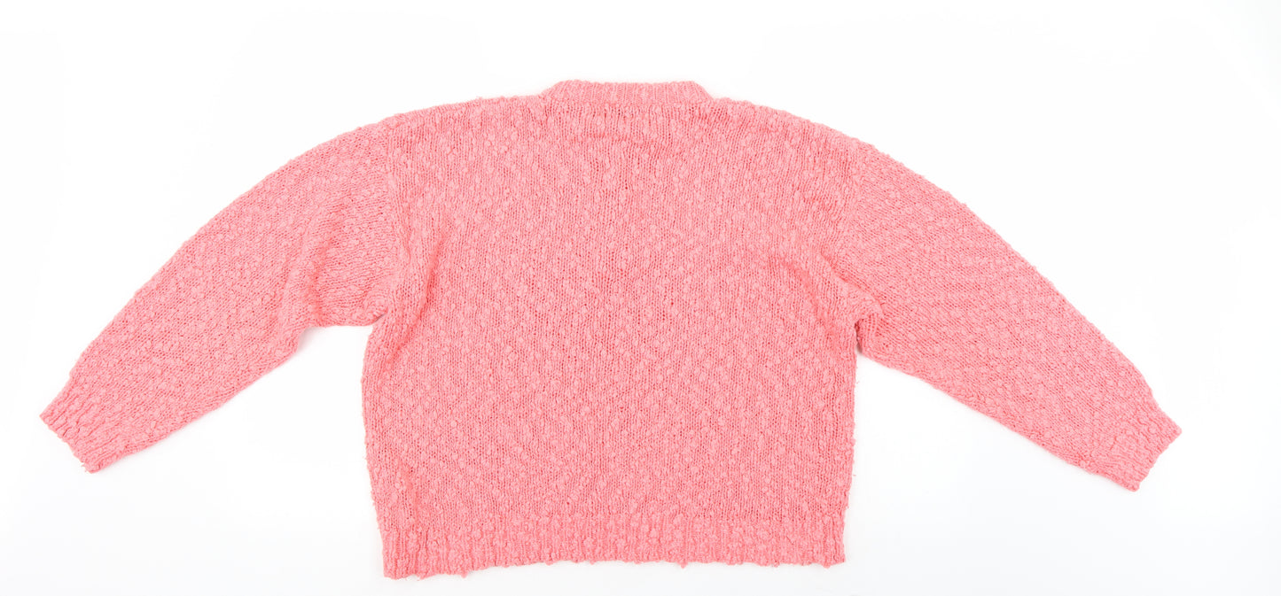 Essentials by Design Womens Pink   Pullover Jumper Size M