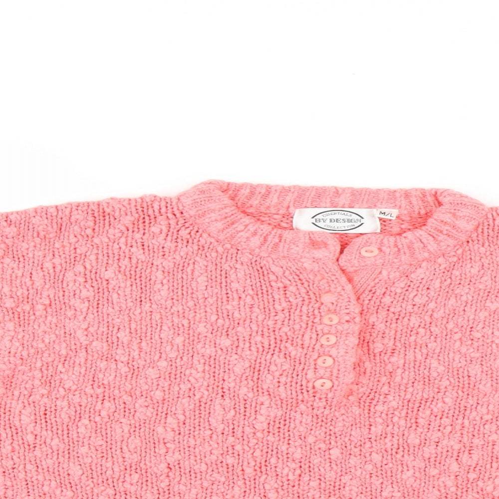 Essentials by Design Womens Pink   Pullover Jumper Size M
