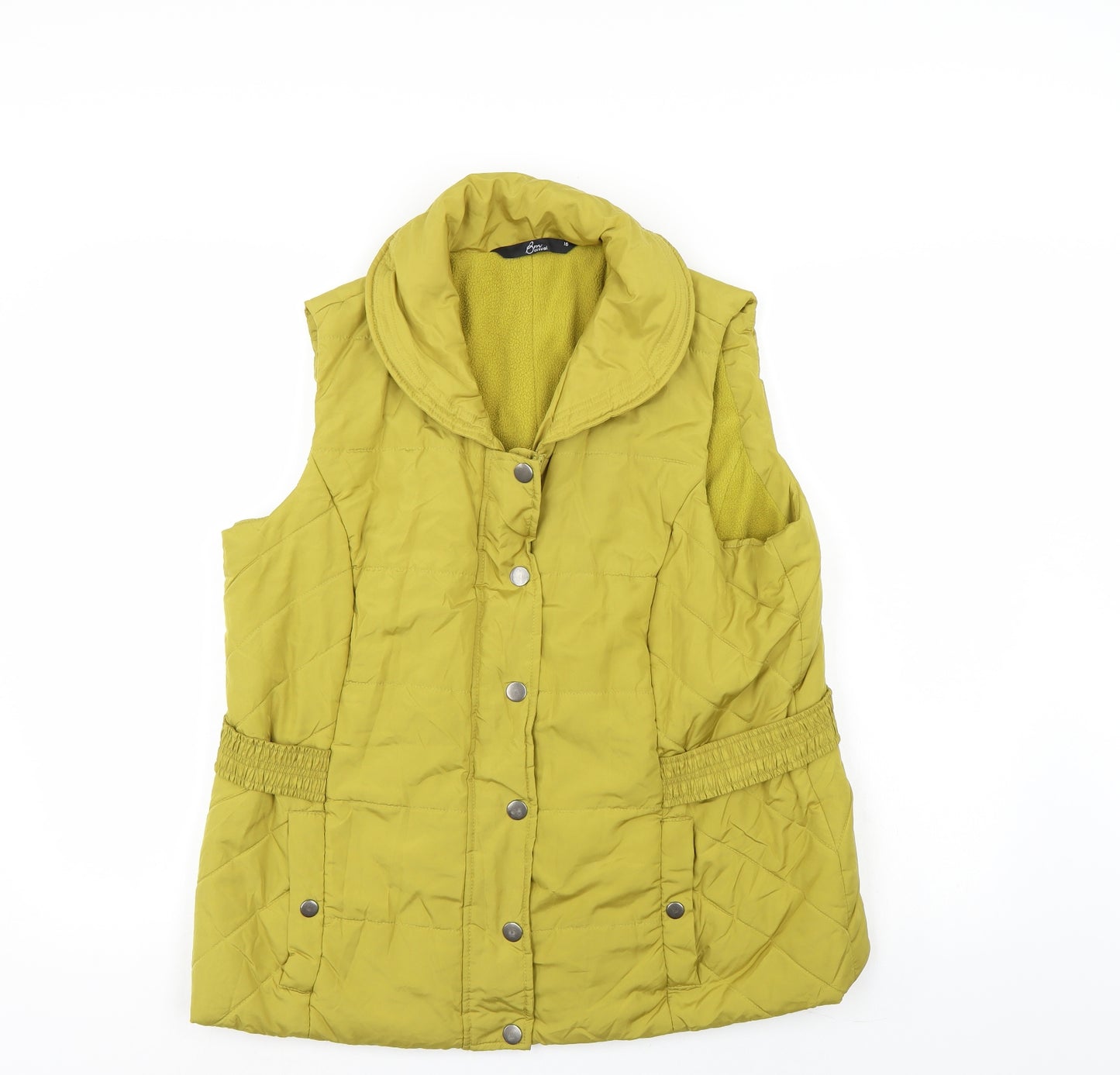 BM casual Womens Gold   Gilet Jacket Size 16