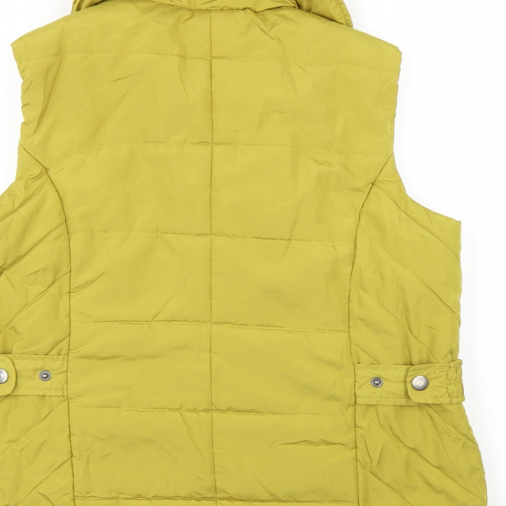 BM casual Womens Gold   Gilet Jacket Size 16
