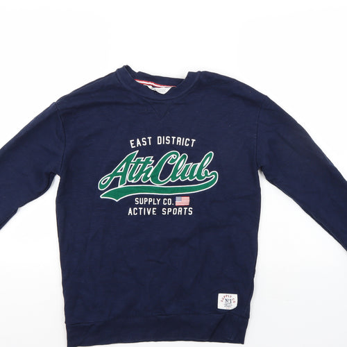 H&M Girls Blue   Pullover Sweatshirt Size 12-13 Years