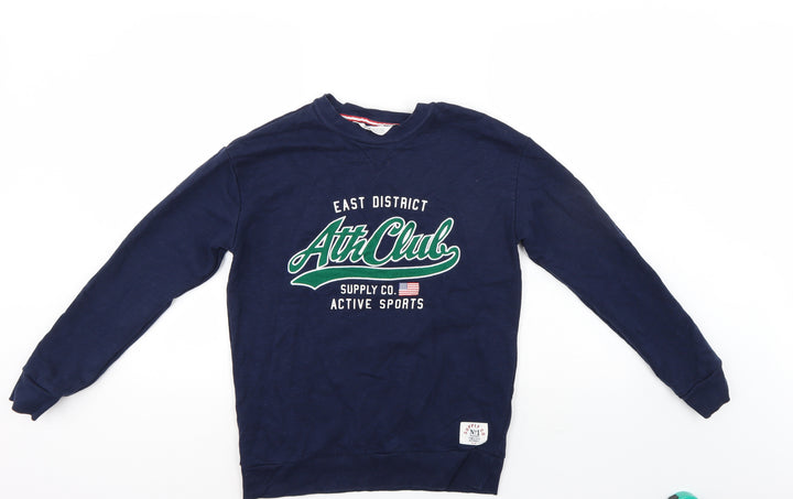 H&M Girls Blue   Pullover Sweatshirt Size 12-13 Years
