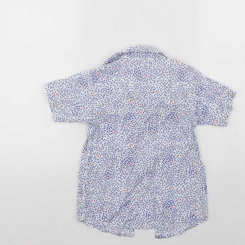 Jasper Conran Boys Blue Animal Print  Basic Button-Up Size 7 Years