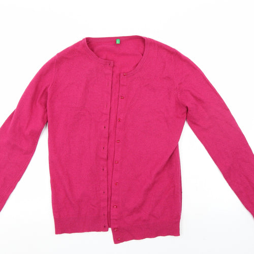United Colours of Benetton Womens Pink   Cardigan Jumper
