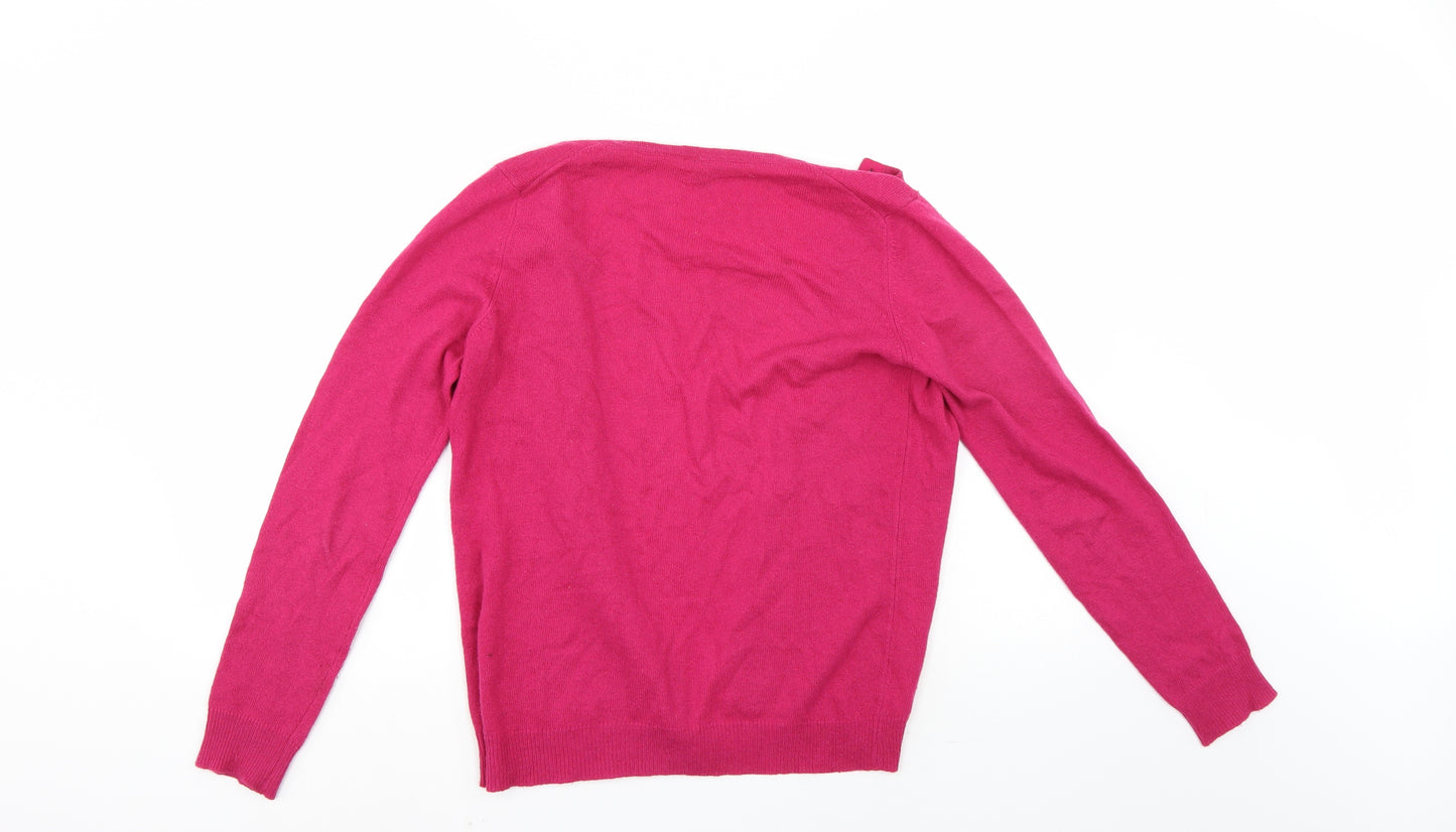 United Colours of Benetton Womens Pink   Cardigan Jumper