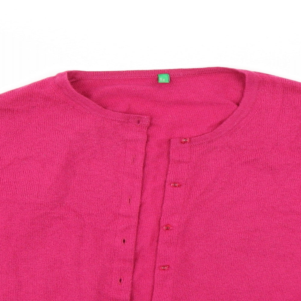 United Colours of Benetton Womens Pink   Cardigan Jumper