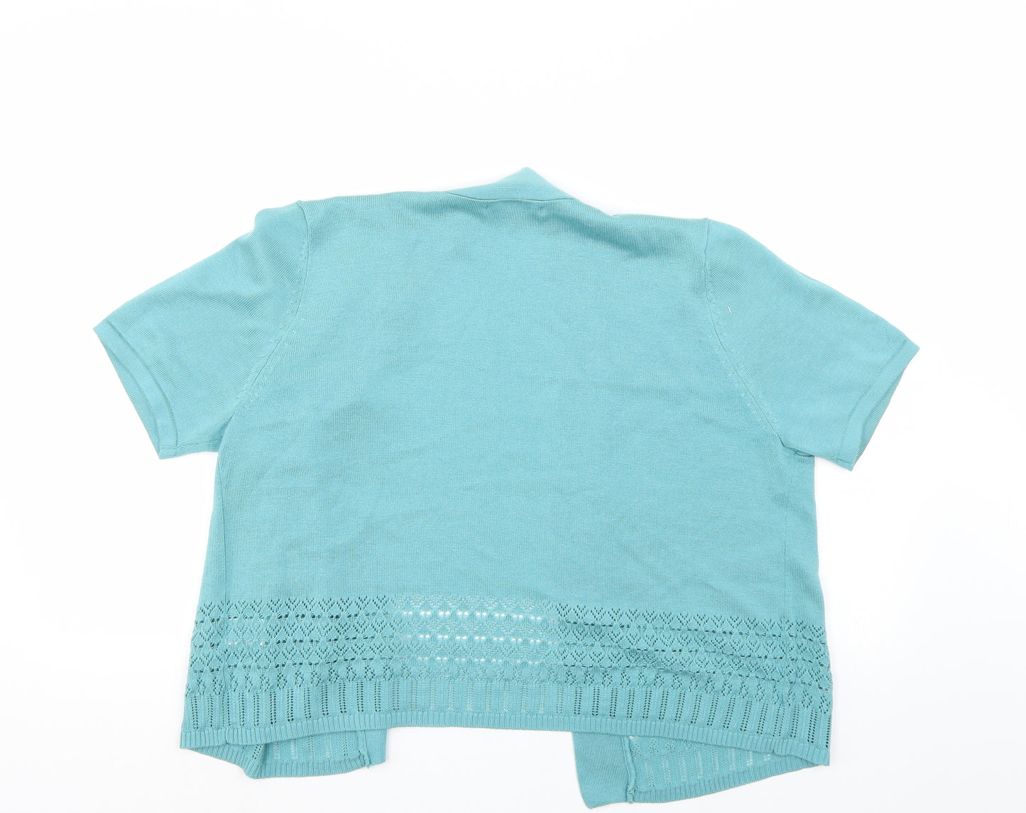 BM Collection Womens Blue   Cardigan Jumper Size M