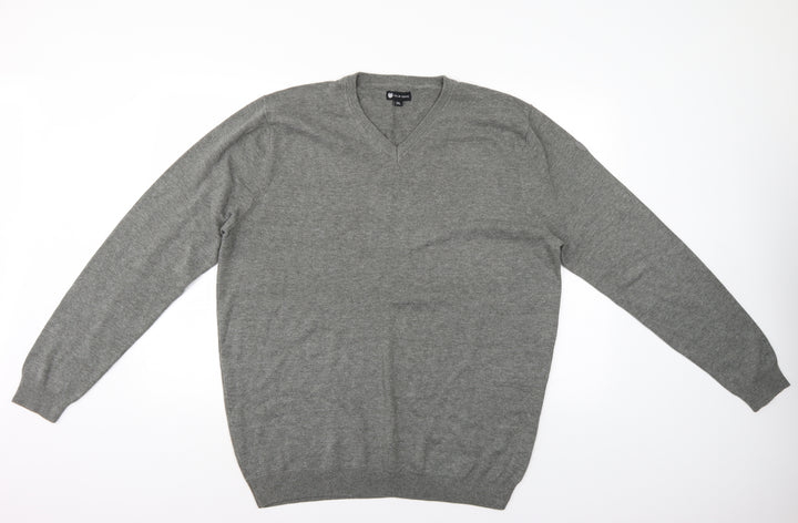 Palm Grove Mens Grey Pullover Jumper Size 2XL