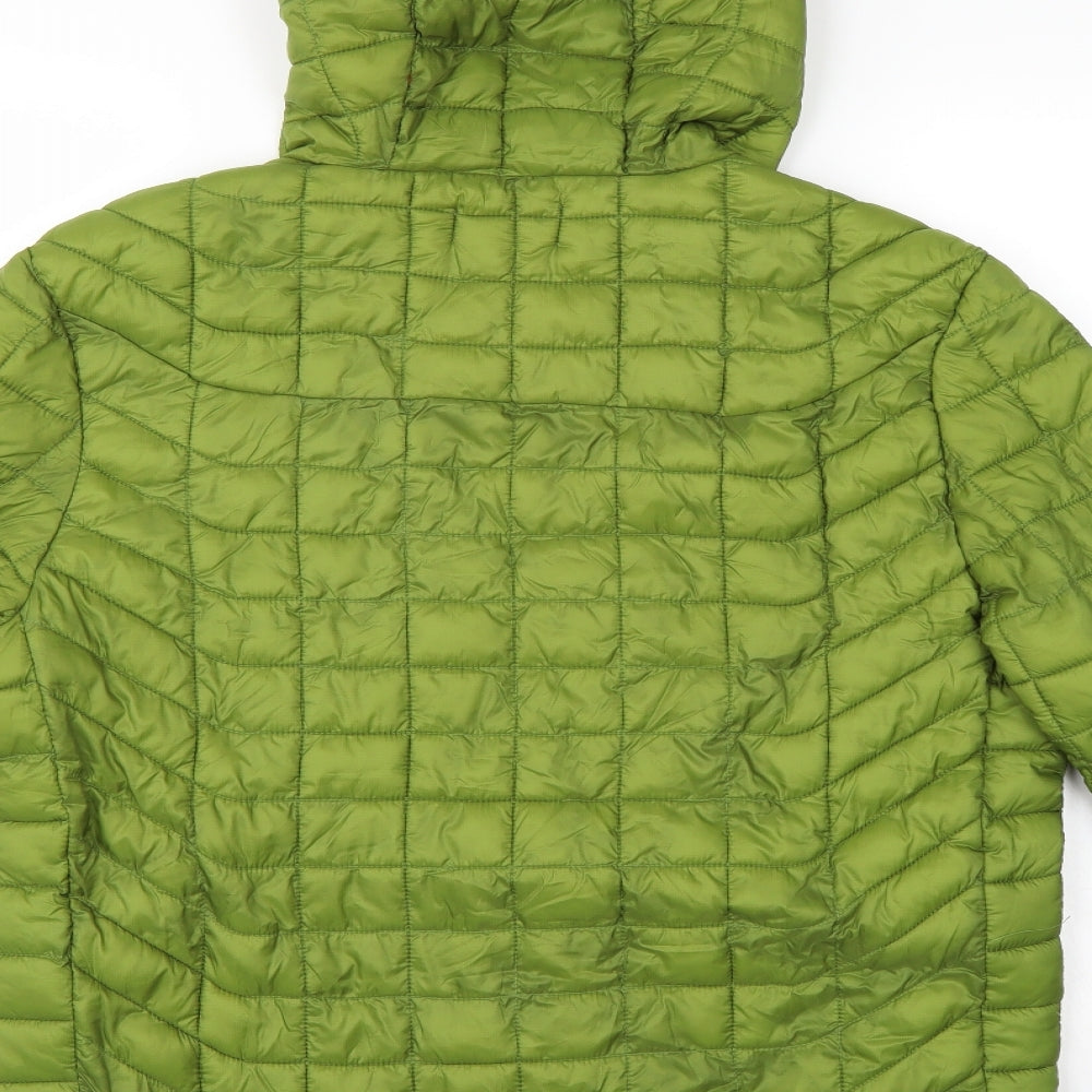 Moncler Womens Green   Quilted Coat Size M