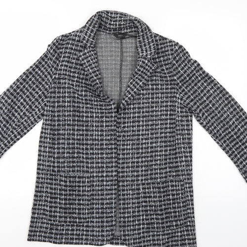 M&Co Womens Black Check  Jacket  Size 10