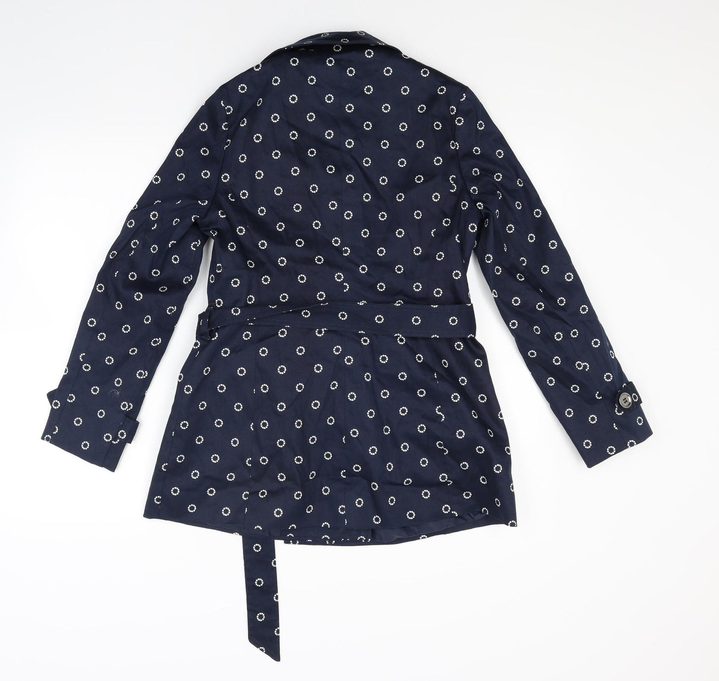 Ben De Lisi Womens Blue Polka Dot  Jacket Coat Size 10