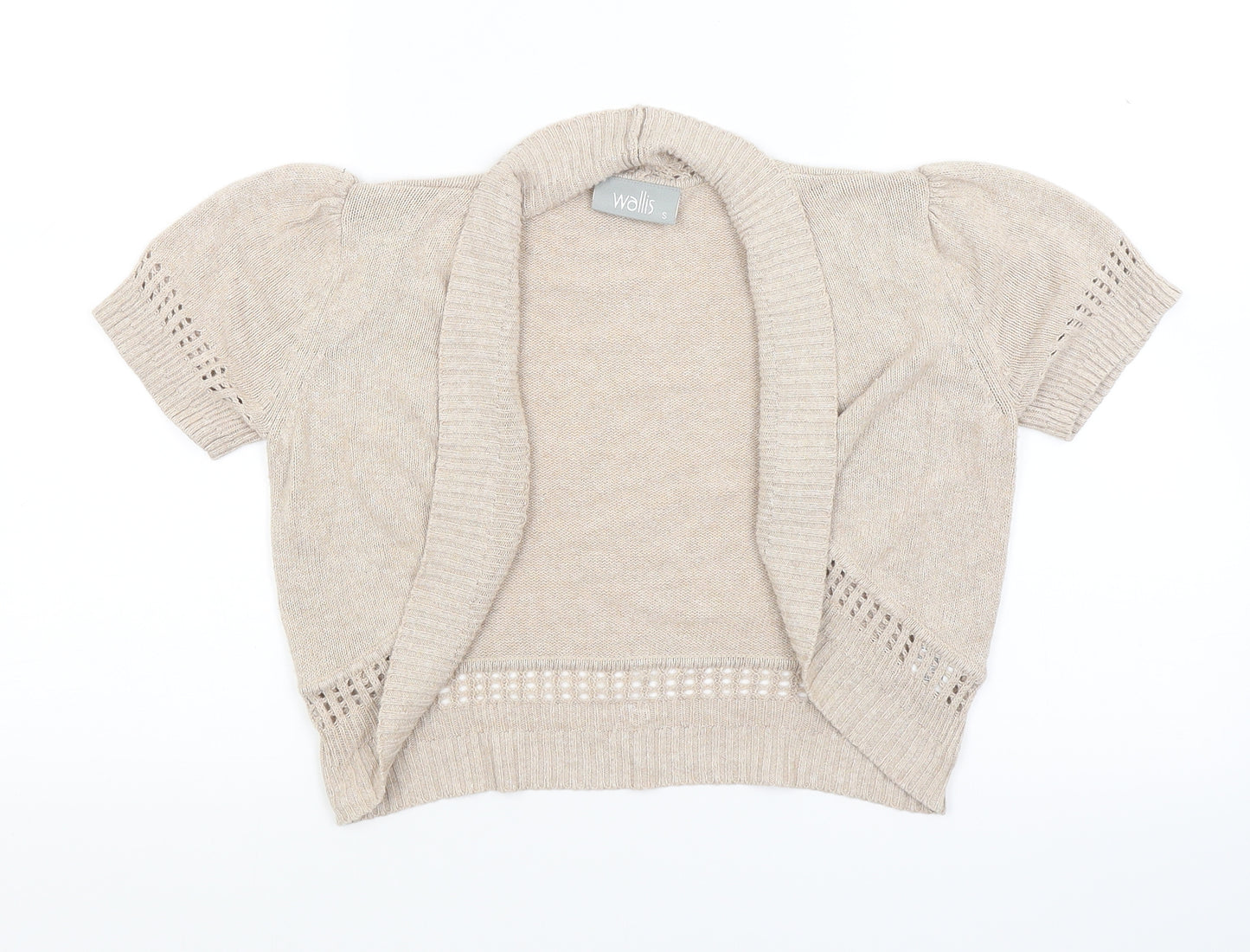 Wallis Womens Beige  Knit Shrug Jumper Size S