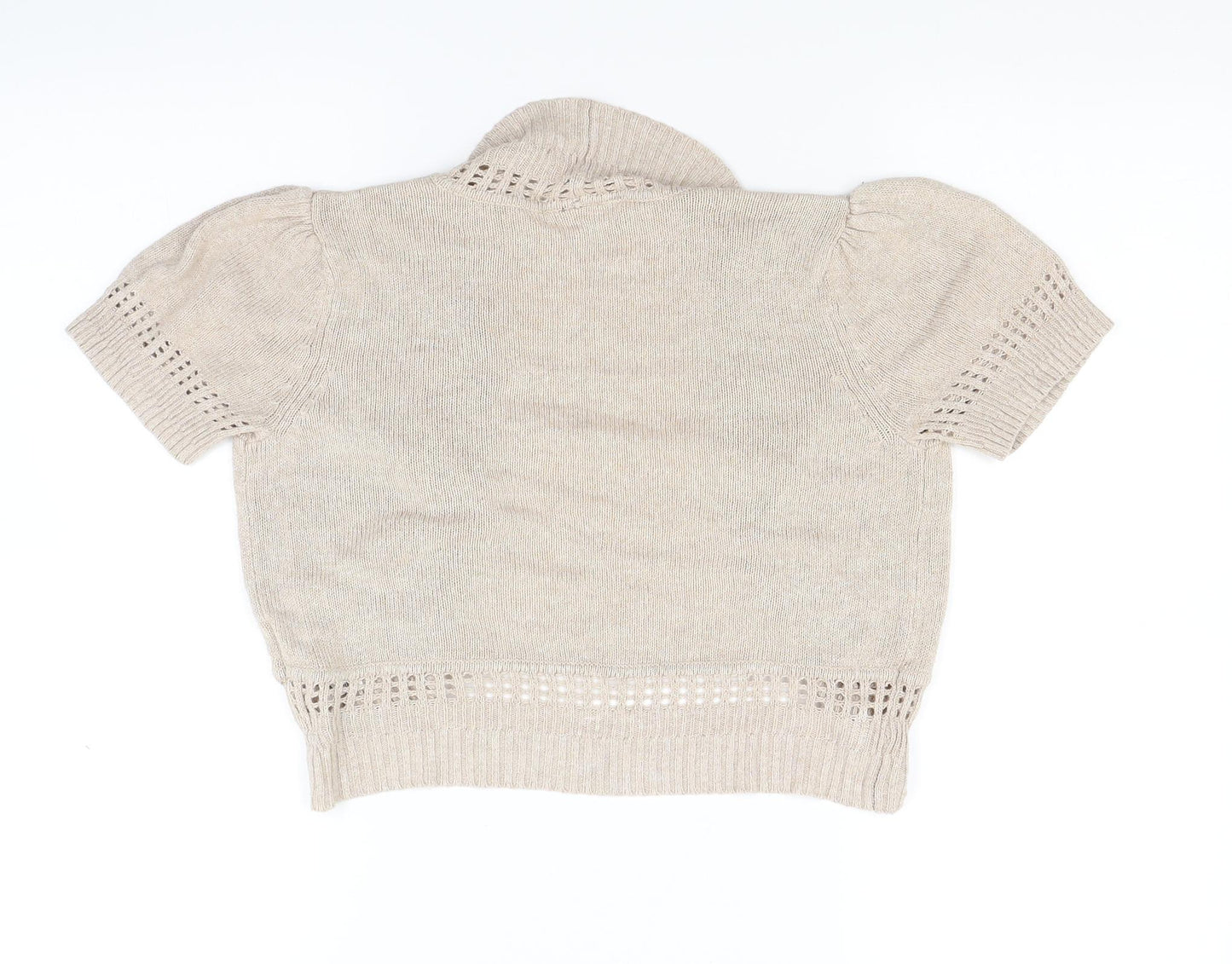 Wallis Womens Beige  Knit Shrug Jumper Size S