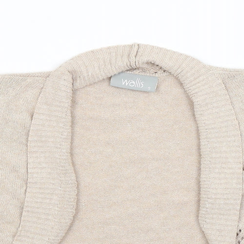Wallis Womens Beige  Knit Shrug Jumper Size S