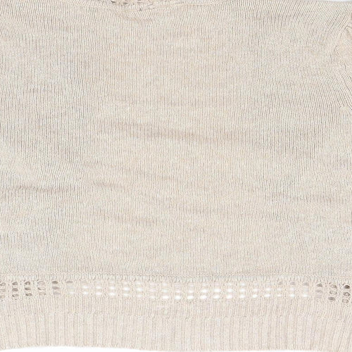 Wallis Womens Beige  Knit Shrug Jumper Size S