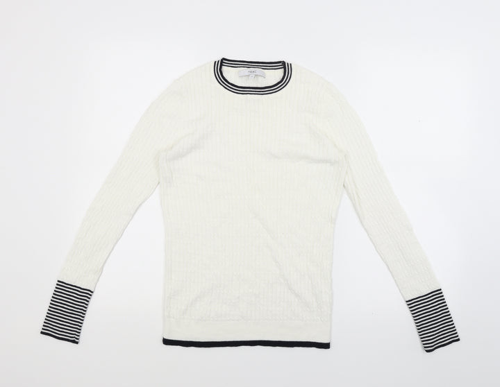 NEXT Womens Ivory Knit Pullover Jumper Size 10