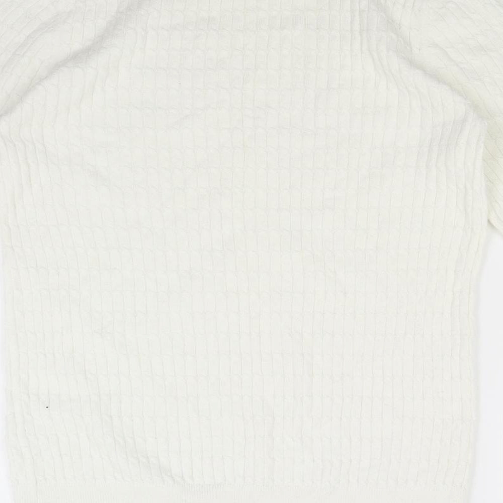 NEXT Womens Ivory  Knit Pullover Jumper Size 10
