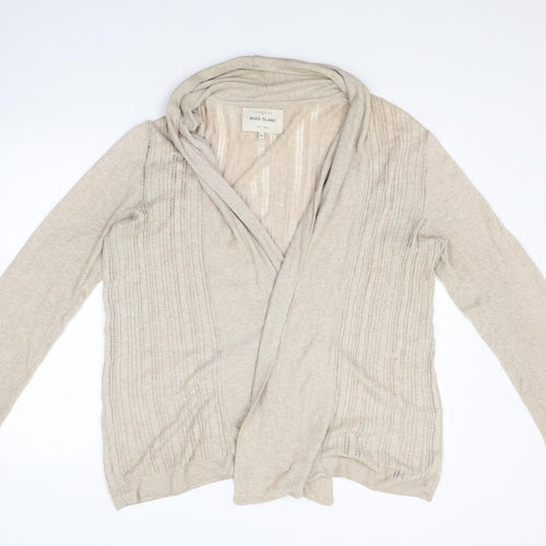 River Island Mens Beige  Knit Cardigan Jumper Size M