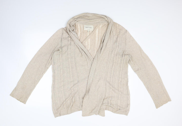 River Island Mens Beige  Knit Cardigan Jumper Size M