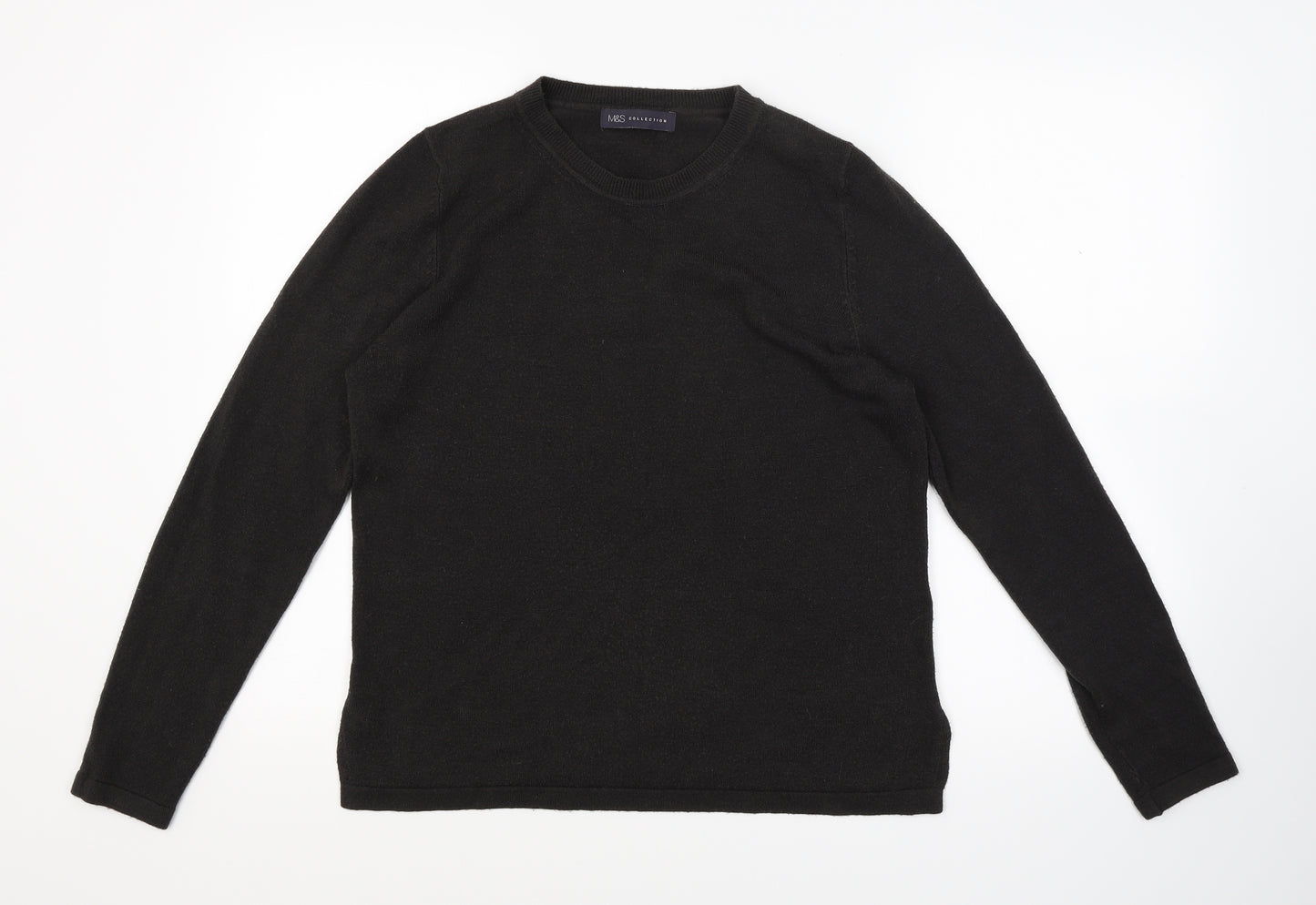 Marks and Spencer Womens Brown  Knit Pullover Jumper Size 14