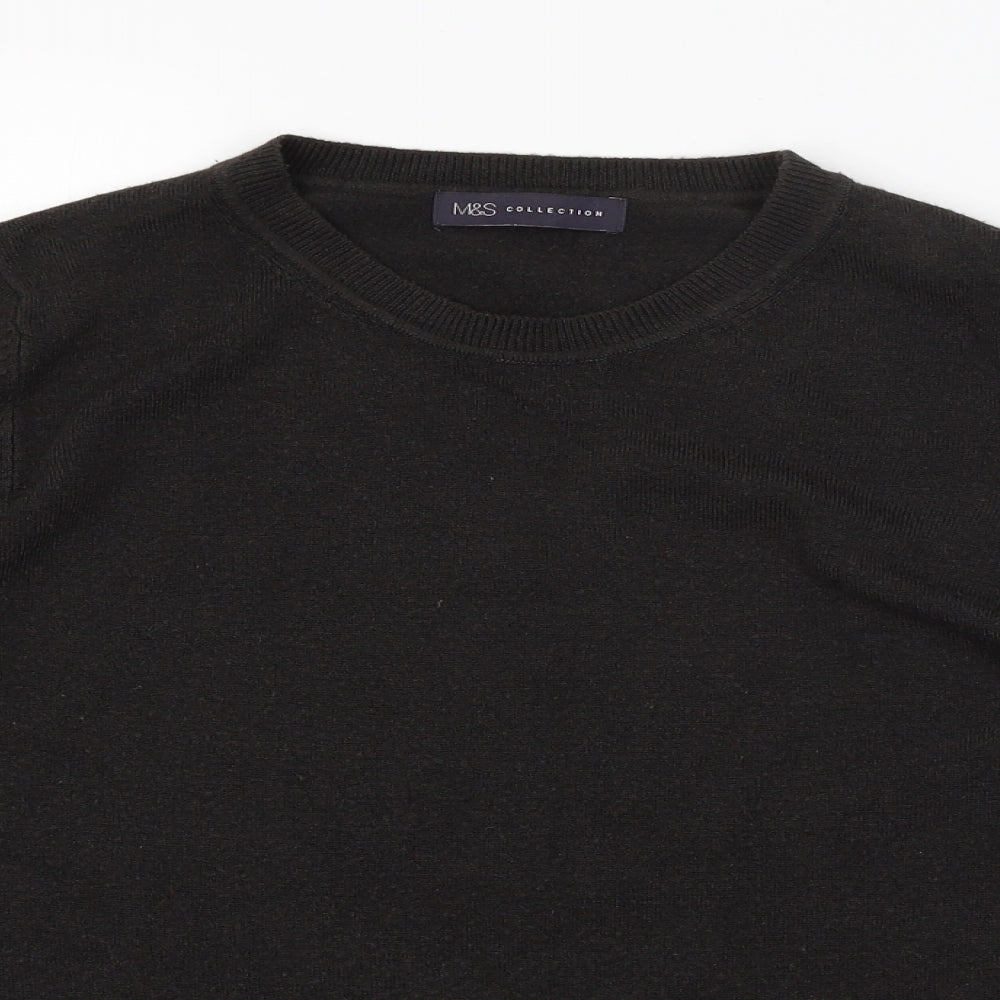 Marks and Spencer Womens Brown  Knit Pullover Jumper Size 14