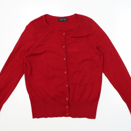 Debenhams Womens Red   Cardigan Jumper Size 14