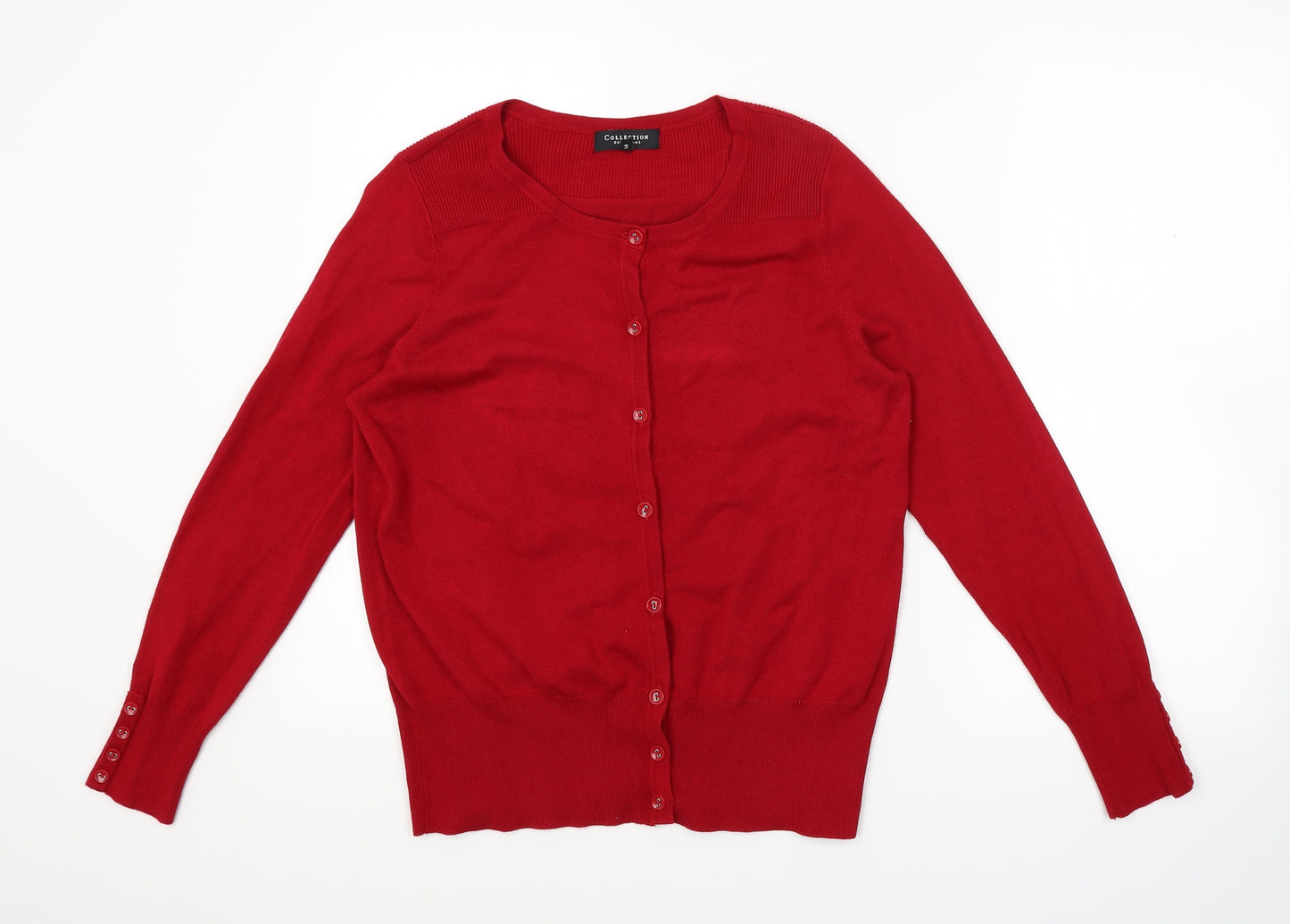 Debenhams Womens Red   Cardigan Jumper Size 14