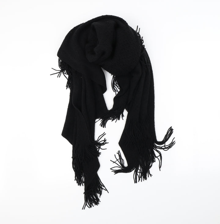 Preworn Womens Black    Scarf