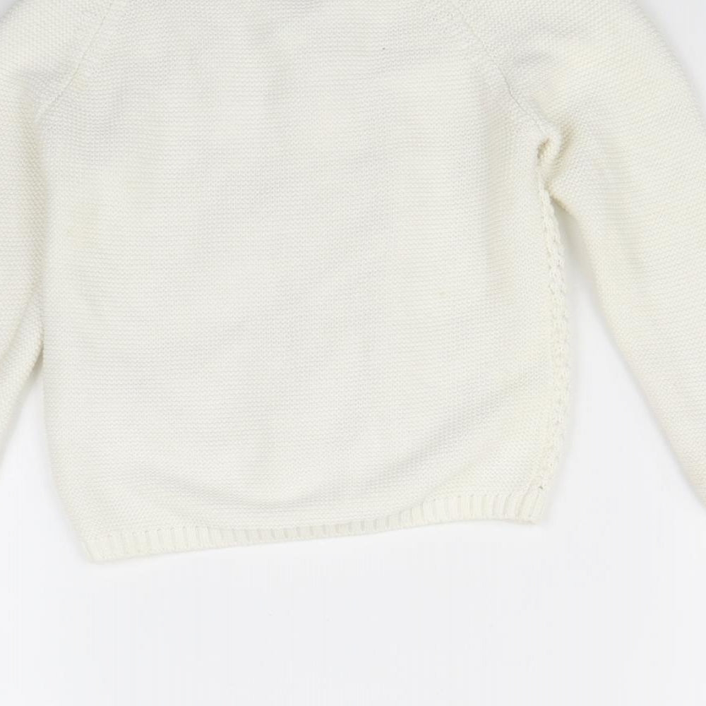 TU Girls White   Cardigan Jumper Size 2 Years