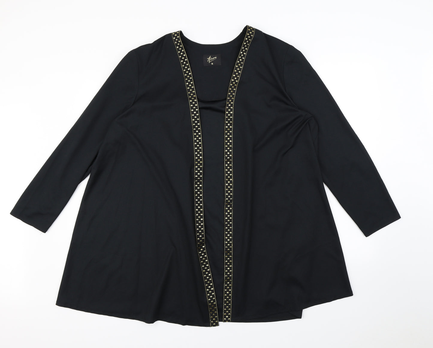 Amari Womens Black   Jacket  Size 16