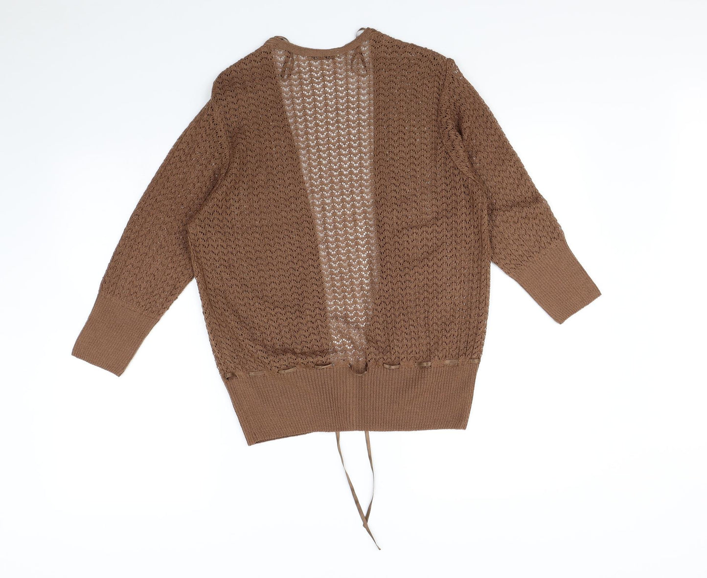 George Womens Brown   Cardigan Jumper Size 18
