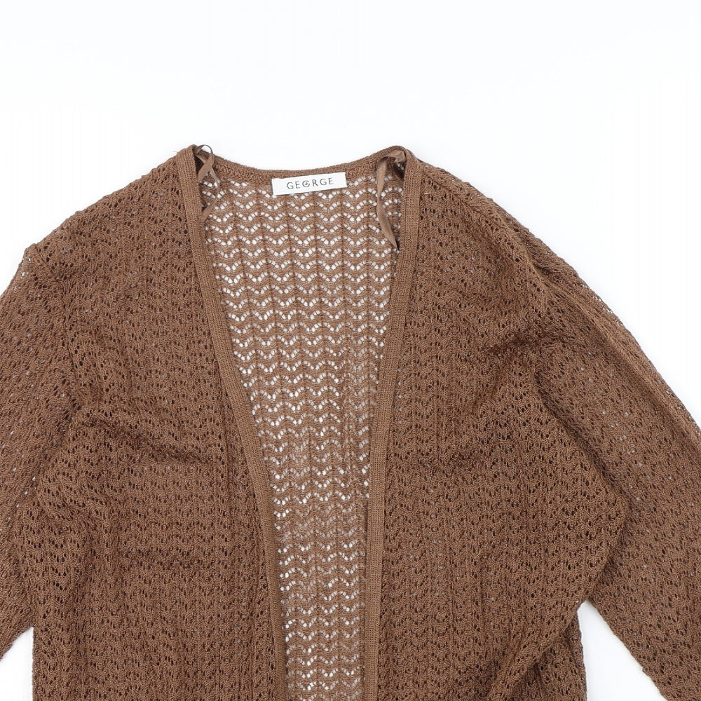 George Womens Brown   Cardigan Jumper Size 18