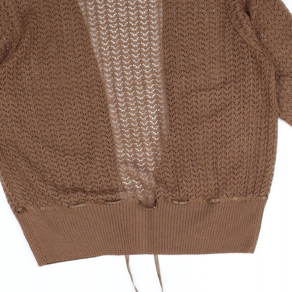 George Womens Brown   Cardigan Jumper Size 18