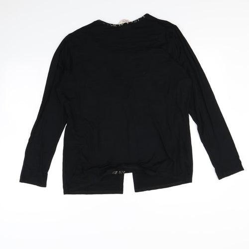 EWM Womens Black   Pullover Sweatshirt Size 14