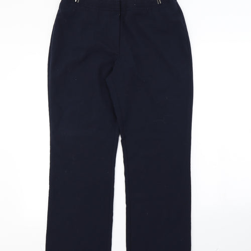 M&Co Womens Blue   Dress Pants Trousers Size 14 L27 in