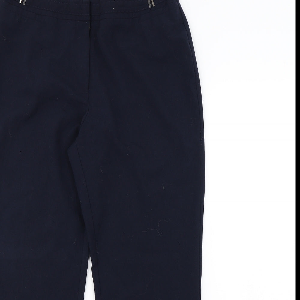 M&Co Womens Blue   Dress Pants Trousers Size 14 L27 in