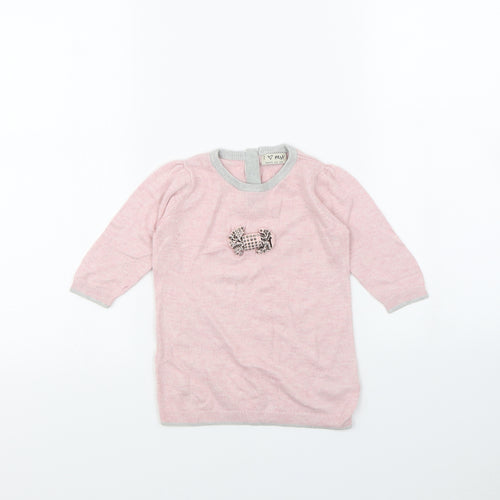 NEXT Baby Pink   Pullover Jumper Size 6-9 Months