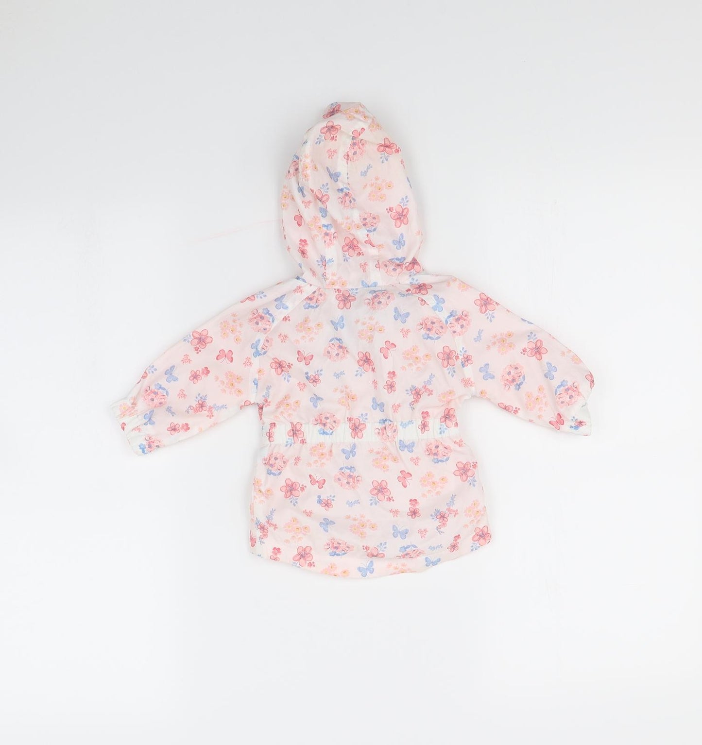Primark Girls Pink Floral  Rain Coat Coat Size 0-3 Months