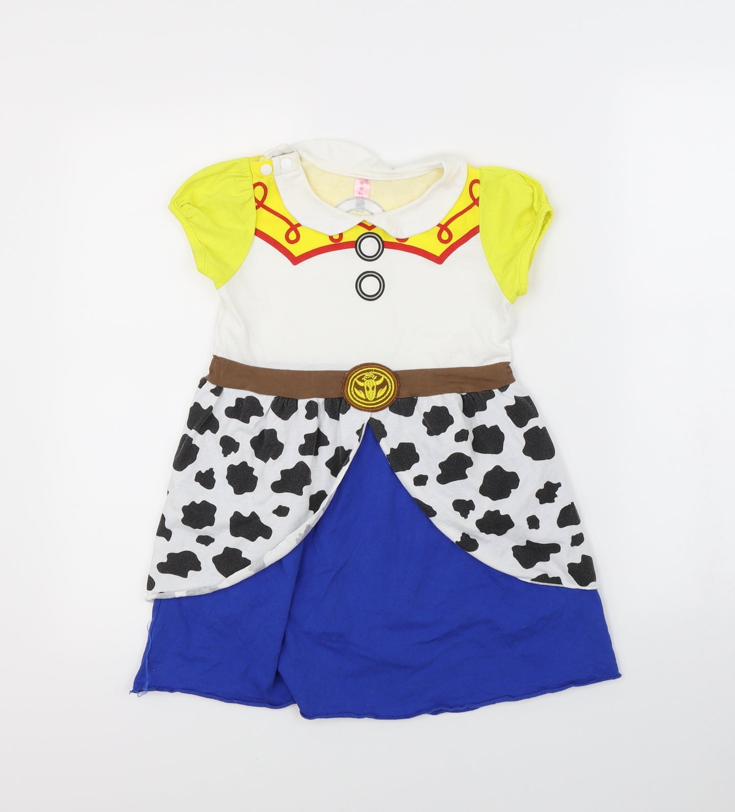 Preworn Girls Multicoloured Animal Print  Fit & Flare  Size 9 Years  - Toy Story